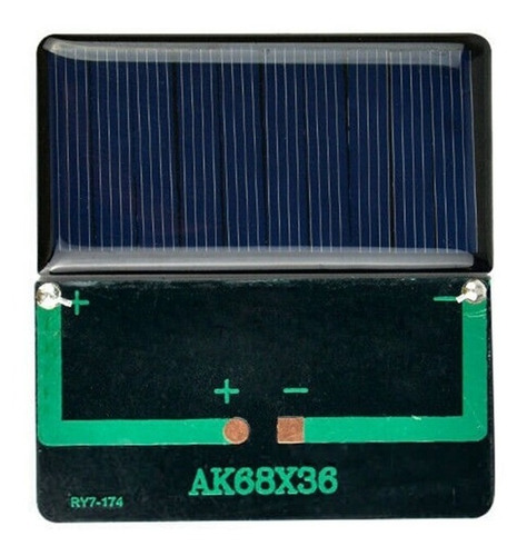 Panel Solar Mini Fotovoltaico Policristalino 5v-0.33w-65ma