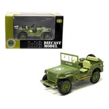 Jeep Willys Ejército Estadounidense American Diorama 1:18