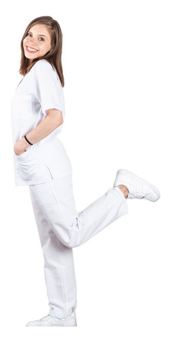 Pantalón De Sanidad Arciel Color Blanco (xxxs Al L) 