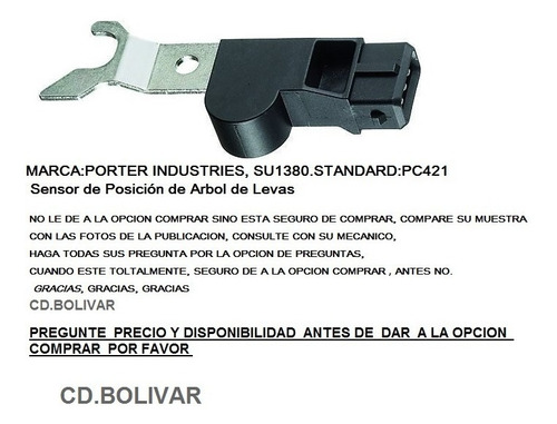 Sensor Arbol Leva Optra Rodeo Sport Amigo Daewoo Su1380 Foto 5