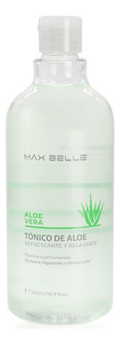 Tonico De Aloe Refrescante E Hidratante 500ml Max Belle Tipo De Piel Mixta