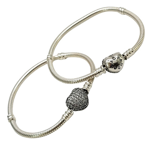 Pulsera Guaya Pandora Cierre Corazón