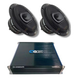 Paquete Carbon Audio  800.4 + Par De Medio Rango 6.5 Driver