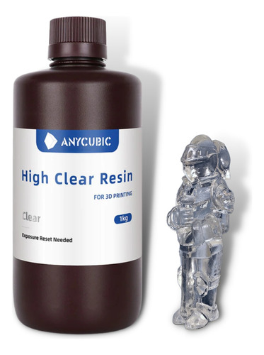 1 Kilo Resina Anycubic High Clear Impresion 3d Ultra Clear