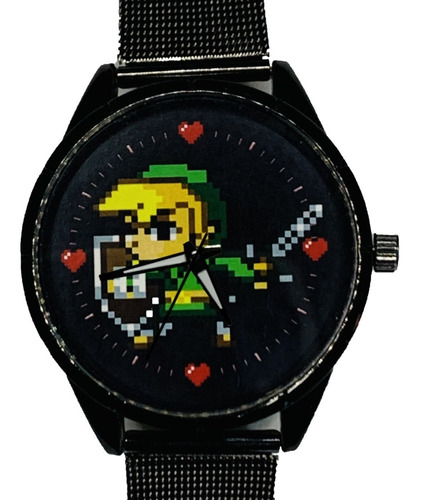 Reloj Link 16 Bits, Pixel, Estilo Zelda