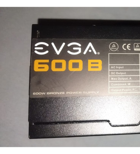 Fonte De Alimentação Evga 600 B1 600w  Black 100v/240v