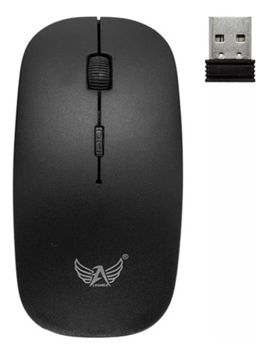Mouse Óptico Sem Fio Wireless Bluetooth Usb Ag-132 Dpi 1600