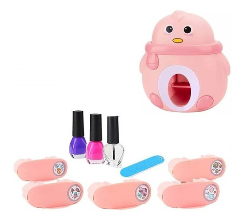 Aplicador Juguete De Uñas Para Niña Salon De Belleza Juego 