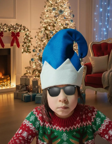 Gorro De Ayudante De Santa Duende Festival Navidad