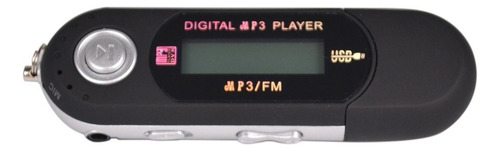 Mp3 4gb Usb Music Digital Player Gravação Preto 1