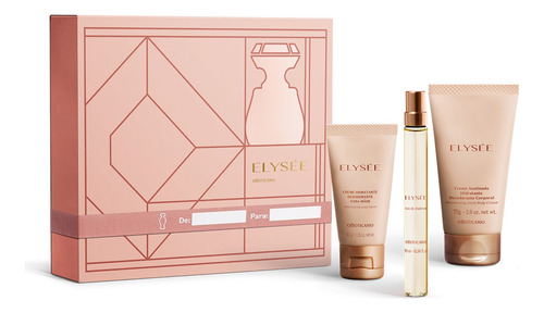 Kit Presente Elysée: Eau De Parfum + Creme Corpo +creme Mãos