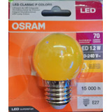 Gota Led Color 1,2 Watts Amarilla - Osram E27 Guirnalda X2un