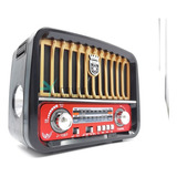 Radio Retro Vintage Am Fm Sd Usb Reca Altomex J108 Mp3