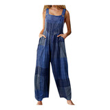 Female Jumpsuit R Fashion Ethnic Style Patchwork Vintage 90