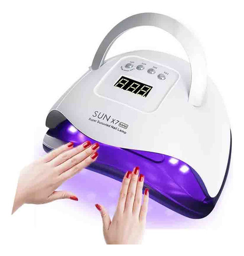 Lámpara De Uñas Led Uv, Para Esmalte De Uñas En Gel, 180 W 5