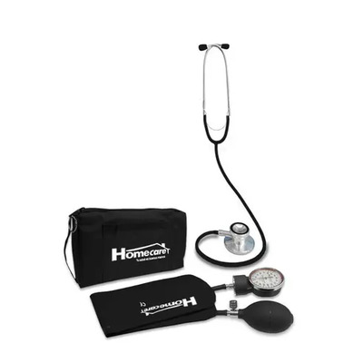 Baumanómetro Aneroide Homecare con Estetoscopio Doble Campana Negro | Envío gratis