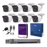 Kit Circuito Cerrado Hikvision 8 Cámaras 4mp Dvr 16 Ch 8 Tb