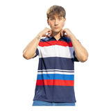 Chomba Polo Hombre Remera Rayada Algodón Importada Premium