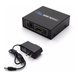 Splitter Hdmi 1x2 Divisor De Señal Amplificador Conecta 2 Tv