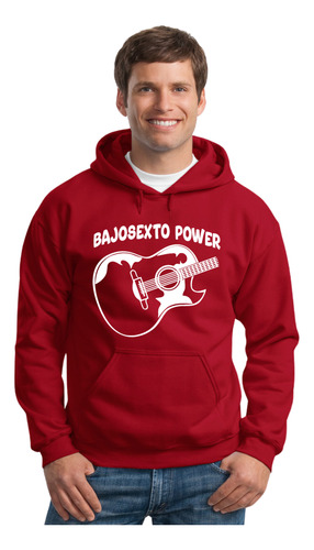 Sudadera Capucha Bajosexto Power Musica Norteña Corridos Msi