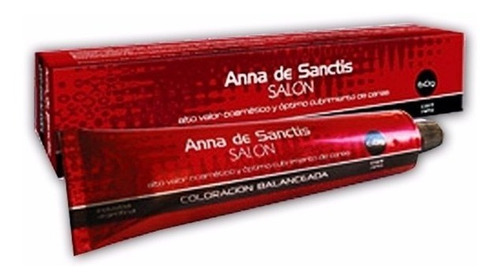  Tintura Anna De Sanctis Salon Coloración 60grs X Unidad Tono 7.2 (rubio Medio Malva)