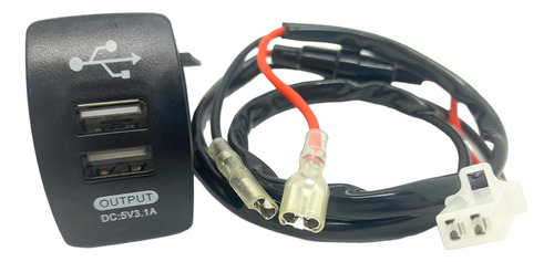 Encendedor/cargador Doble Puerto Usb P/embutir Universal12v.