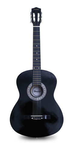 Guitarra De Madera 39  Negra + Accesorios / 03-hx0028