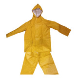 Traje De Lluvia Equipo Pvc Impermeable Con Capucha