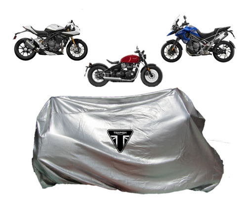 Funda Afelpada Para Moto Triumph 100% Impermeable!!!