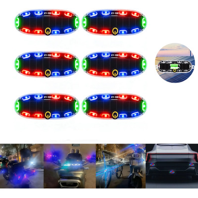 6pcs Luz Estrobo Led Para Moto Bicicleta Solar Led,3modos | MercadoLibre