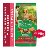 Dog Chow Adultos Medianos Y Grandes Carne Y Pollo 24 Kg. Np