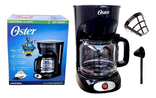 Cafetera Electrica Oster 12 Tazas Con Filtro Permanente