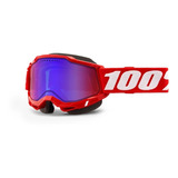 Goggle 100% Accuri 2 Snowmobile Red Mirror Red/blue Lens