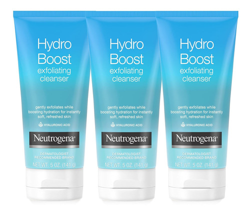 Neutrogena Hydro Boost Limpiador Facial Diario Exfoliante S.