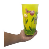 Vaso Enfeite Jardim Quintal Varanda Borboleta Flor