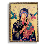 Quadro Nossa Senhora Do Perpetuo Socorro Grande 70x50cm