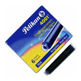 Tinta Para Pluma Fuente Pelikan 4001 - Cartridges- Azul