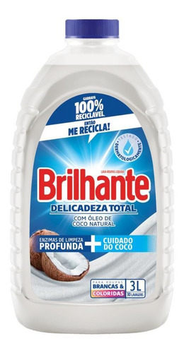 Lava-roupas Líquido Brilhante Delicadeza Total 3l