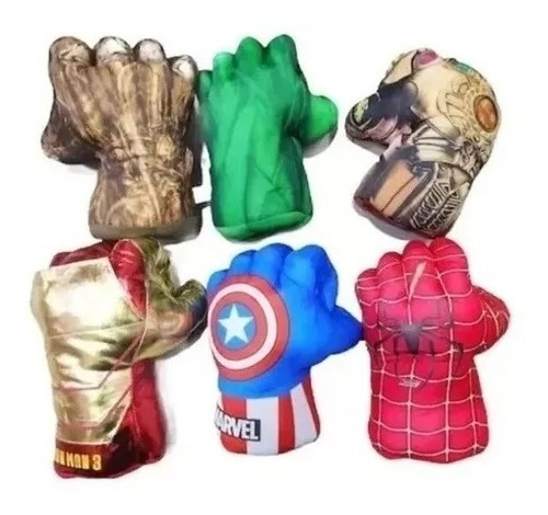 Guante  Puño Avengers Spiderman Hulk Capitan America Thanos