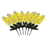 Kit 6 Mini Orquídeas Decorativas Flor Artificial 3d Atacado