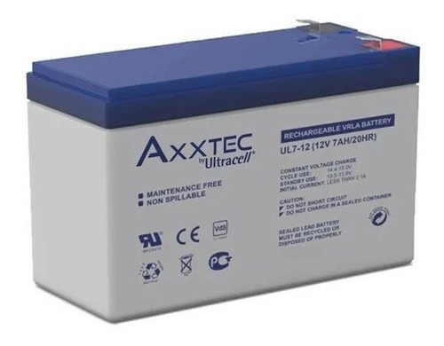 Bateria 12v 7ah Ultracell - Axxtec
