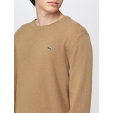 Sweater Lacoste Hombre De Lana Merino Cuello Redondo Ah1357