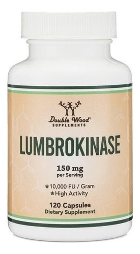 Double Wood Supplements | Lumbrokinase | 75mg | 120 Capsules