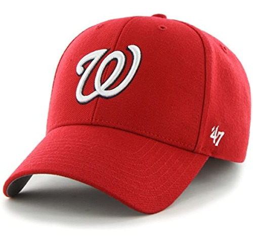 Gorra Ajustable Mvp De Los Nacionales De Washington Mlb, Roj