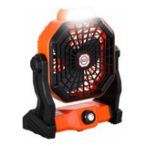 Ivsuntek Ventilador De Camping Portátil Con Luz Led, Potente