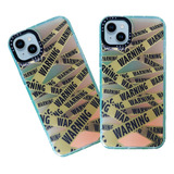 Carcasa Funda Personalizada Warning Para iPhone 14 Plus