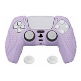 Funda Anti Deslizante Silcona Control Playstation 5 Purpura