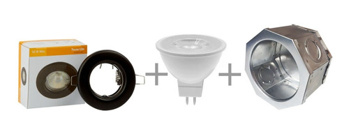 Lámpara Led Mr-16 7w Incluye Base Y Bote Integral Boca 7cm