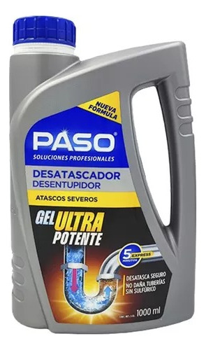 Desatascador Desentupidor Gel Ultra Potente Paso 1000ml