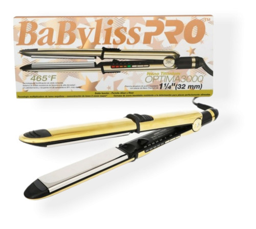 Plancha Babyliss Profesional Optima 3000 Nano Titanium